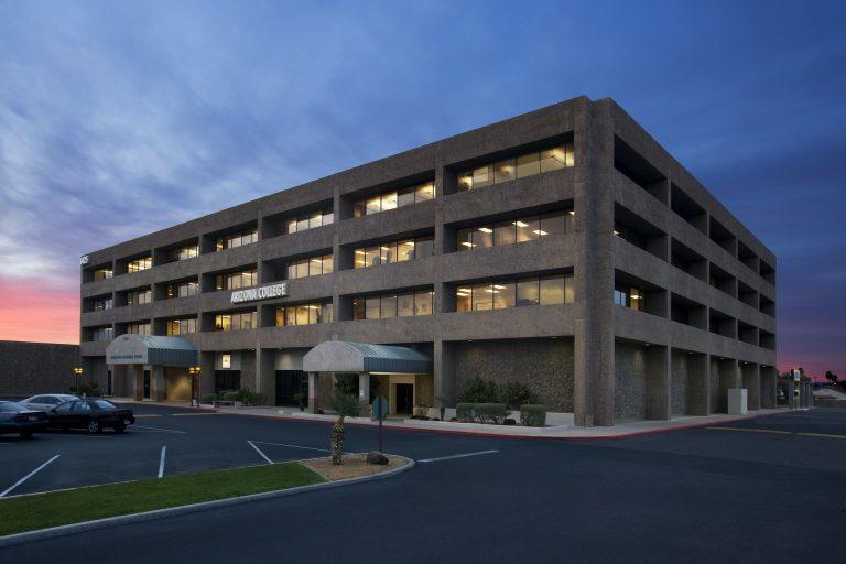 Healthcare career program campus building in Glendale Arizona