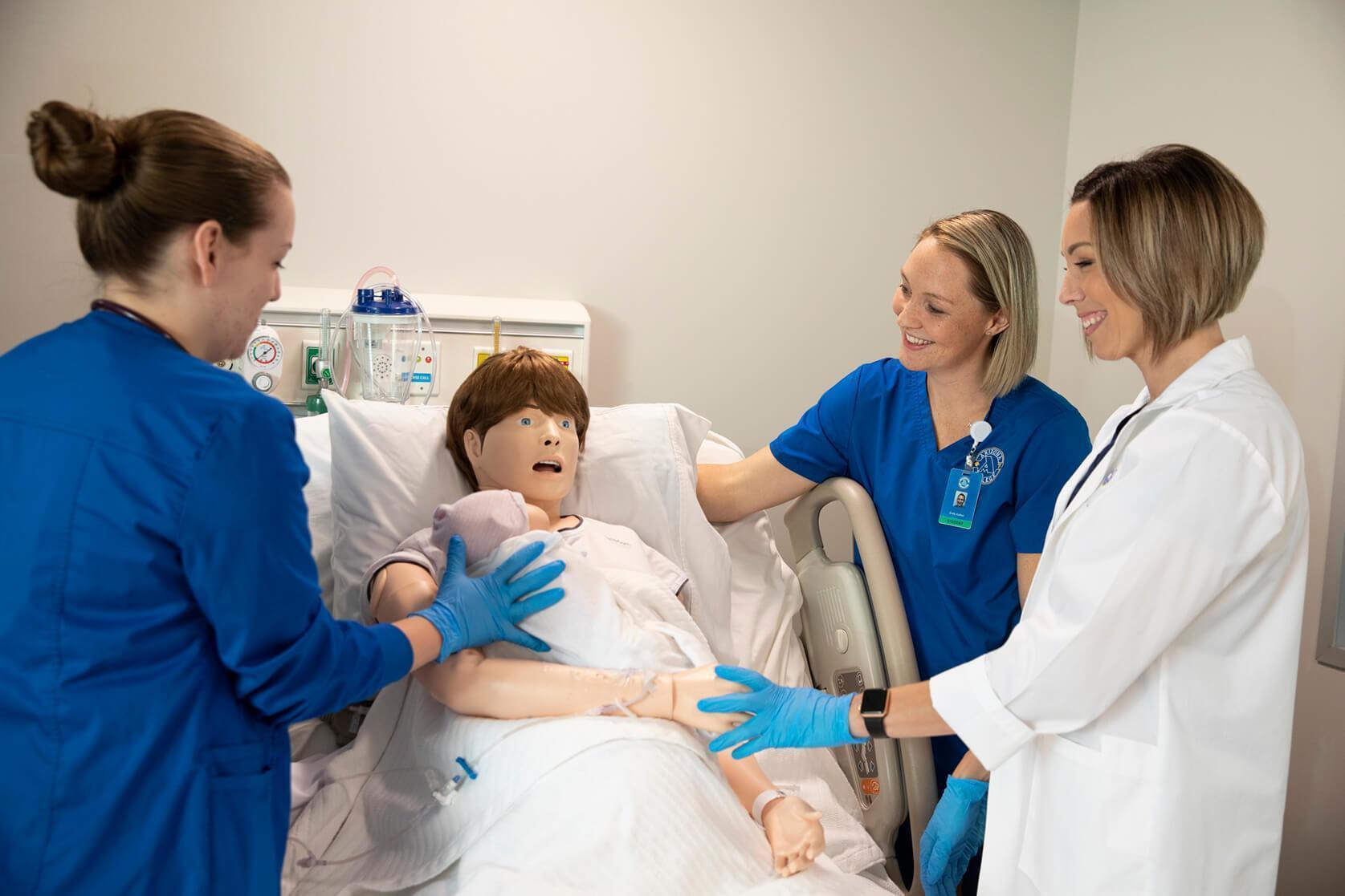 Home - A group of people in a room - Clinic