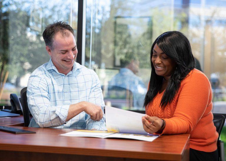 Arizona College Allied Health Program Admissions Counselor with Student