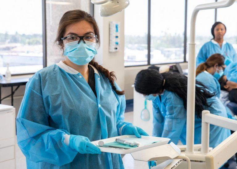 Dental assisting student at Arizona College