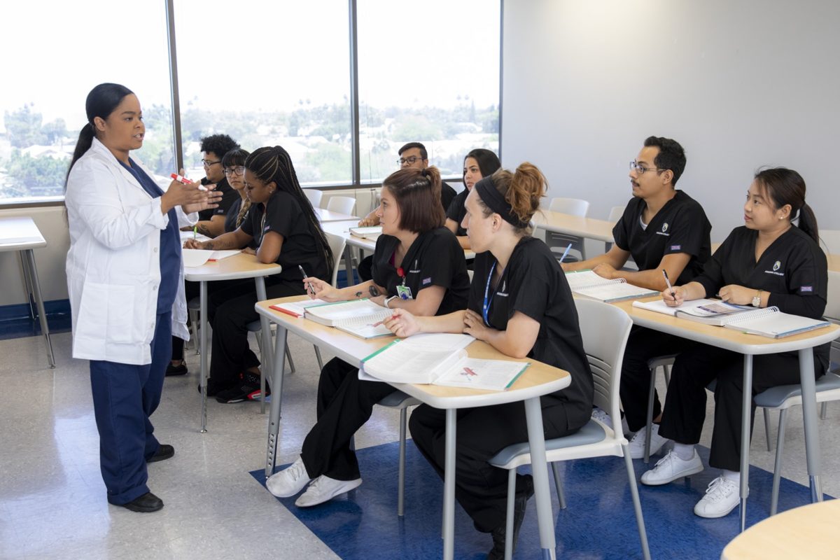 Allied Health Program Students pursuing a career in healthcare at Arizona College.