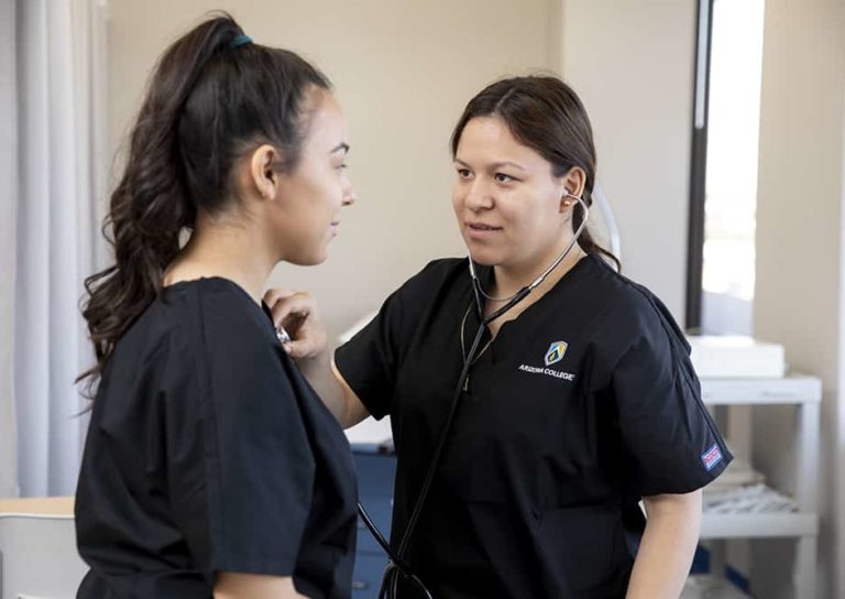 Medical Assistant and Phlebotomist Allied Health training program at Arizona College in Glendale, Arizona.