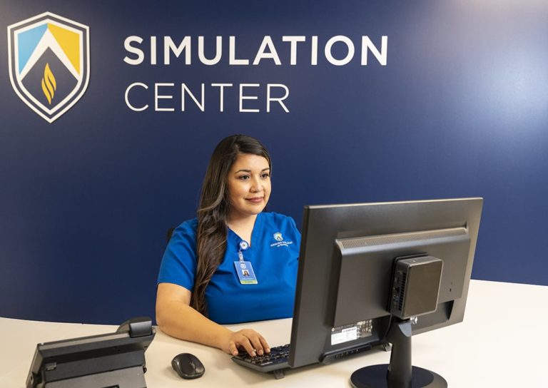 Nursing college simulation center.