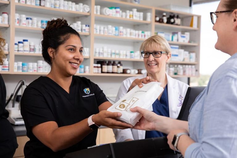 Pharmacy Technician students in Healthcare Career Program at Arizona College in Glendale Arizona.