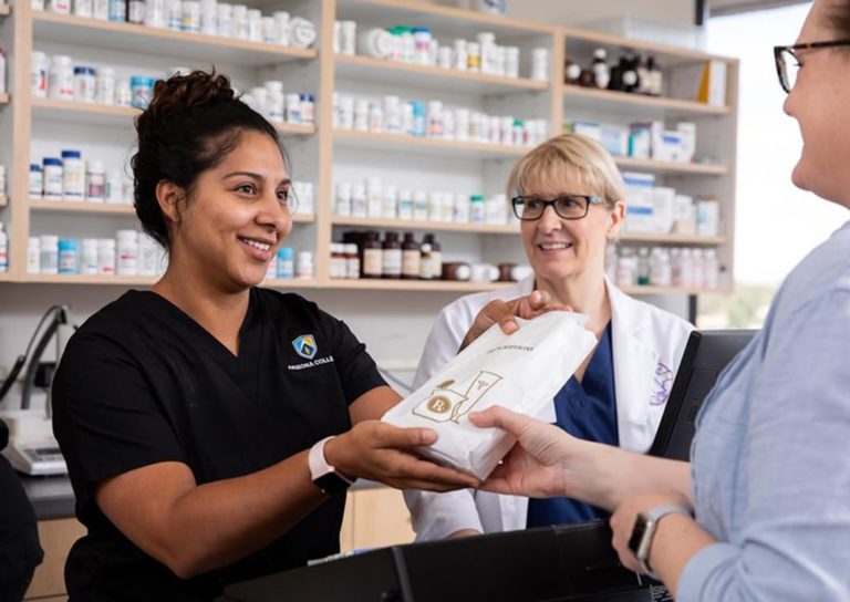 Pharmacy Technician students in Healthcare Career Program at Arizona College in Glendale Arizona.