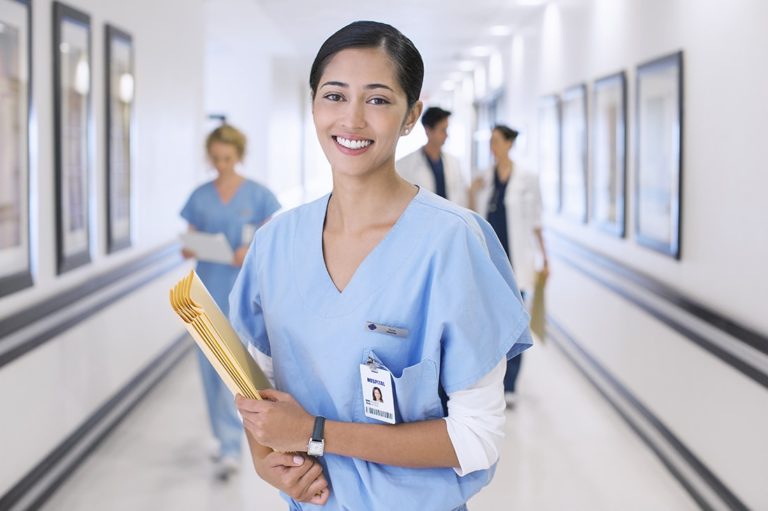 Nursing career registered nurse working in hospital