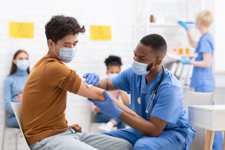 Male Nurse in Clinic