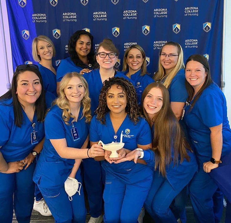 nursing school group of students