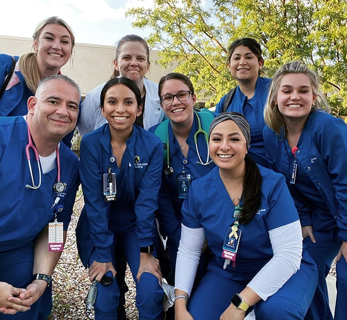 nursing students group pic