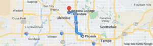 Distance Glendale to Phoenix AZ Google Maps Directions