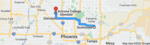 Distance Glendale to Scottsdale AZ Google Maps Directions
