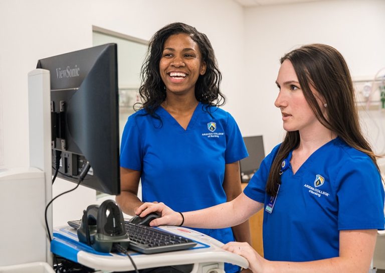 Nursing College Students in Lab