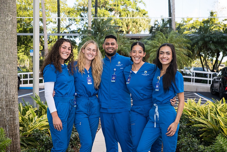Nursing School Students Smiling