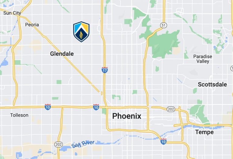 Glendale healthcare career campus map