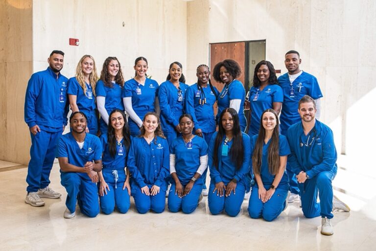 Nursing Degree Students Group Picture