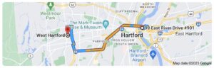 Driving Directions from West Hartford to Arizona College of Nursing in Hartford