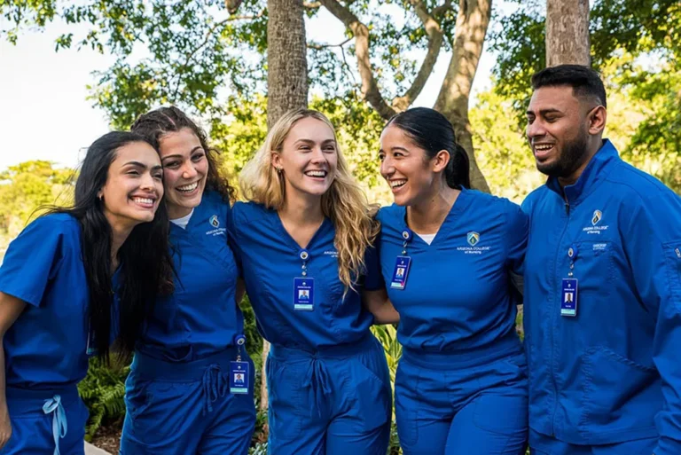 Nursing School Students Smiling