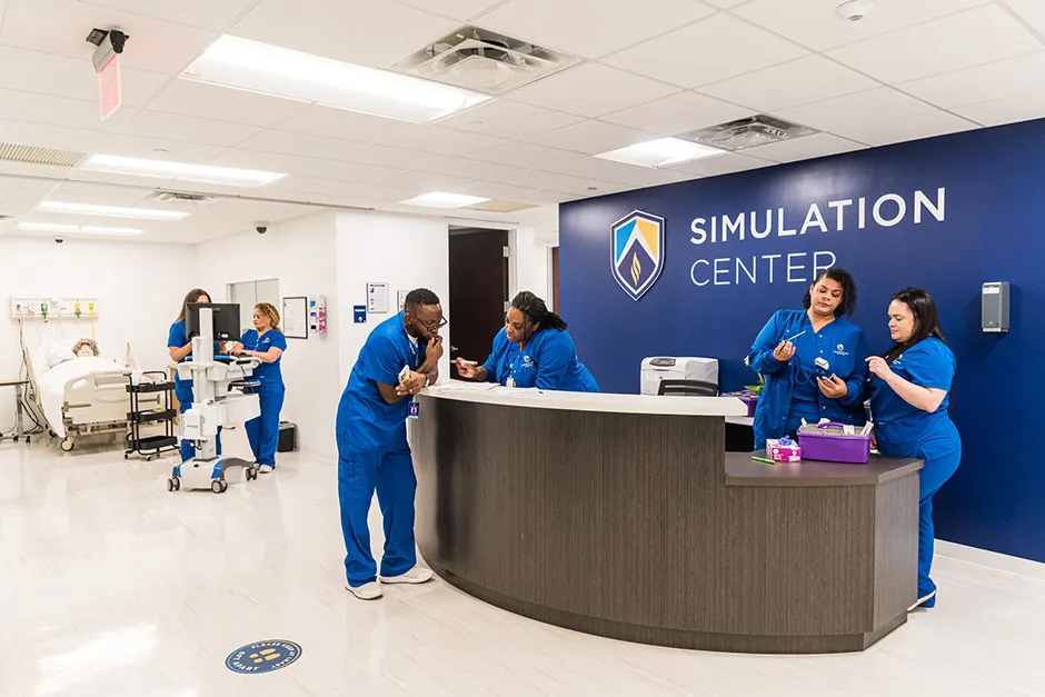 Nursing Program Students in Simulation Lab