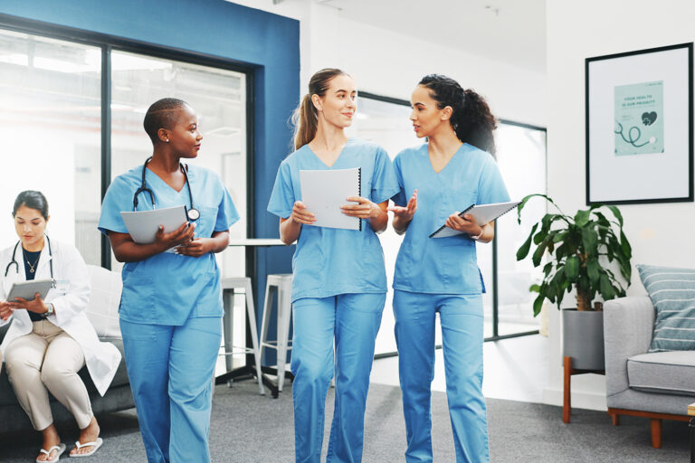 Nursing career RNs at medical office.